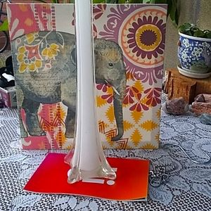 Tall, glass vase. 20"